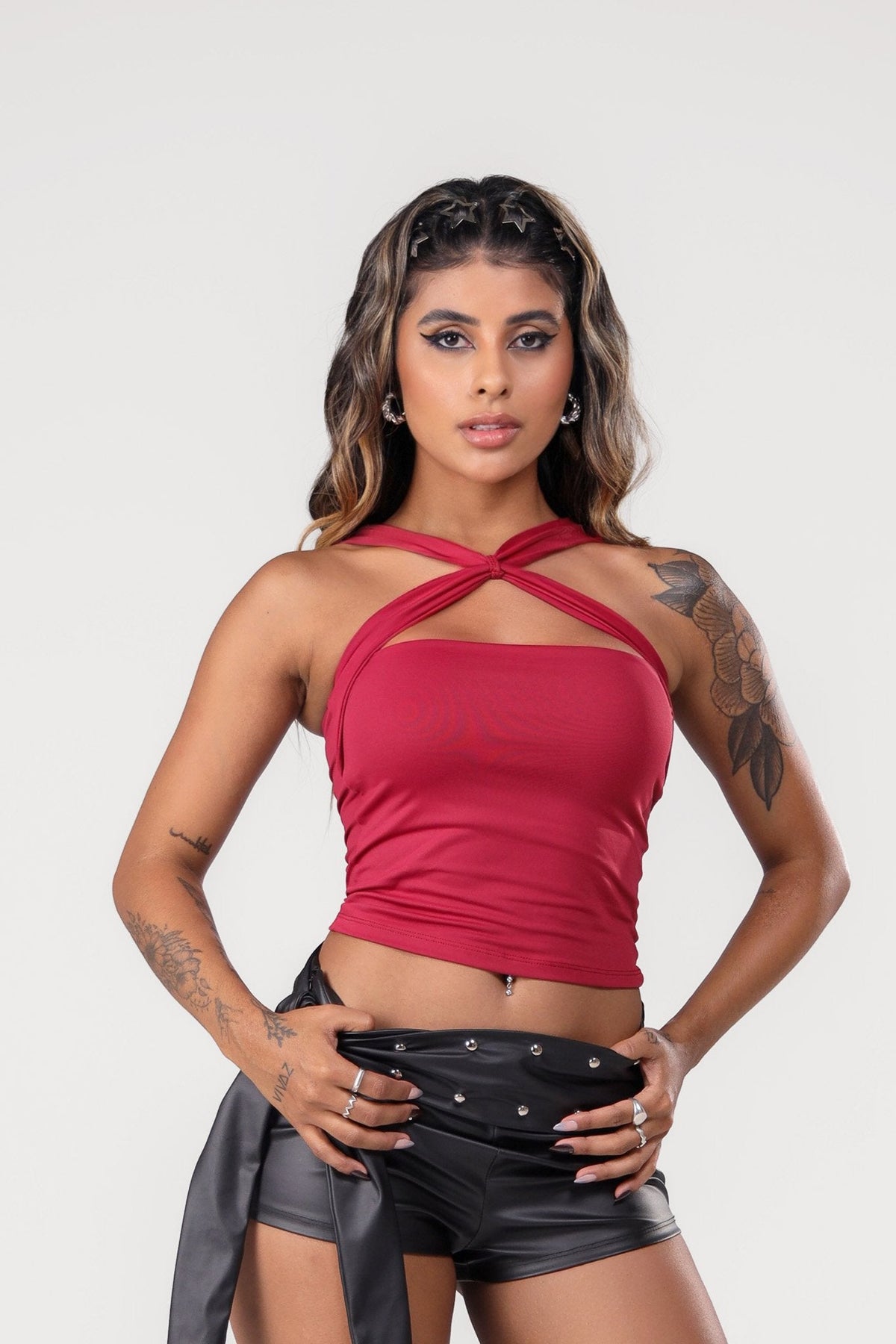 Cropped Laysa Vinho