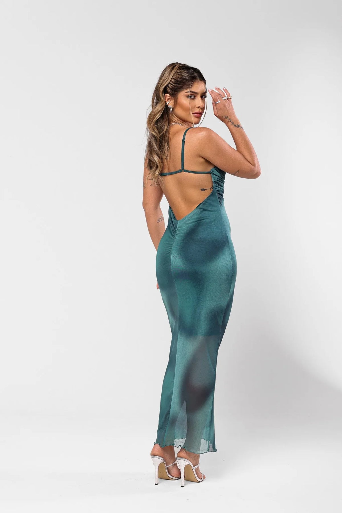 Vestido Zuri Tule Verde