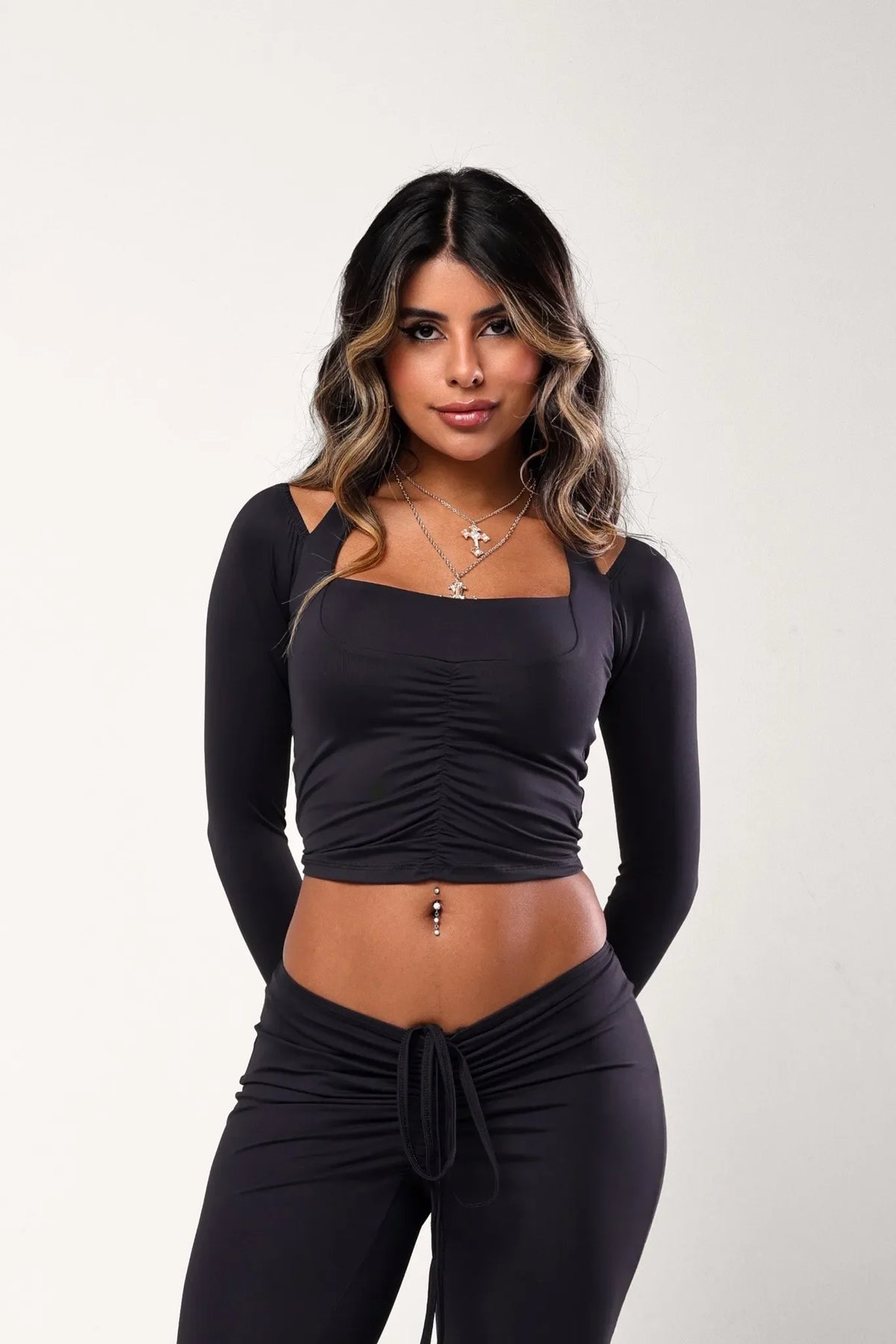 Blusa Maddy Poliamida Preto
