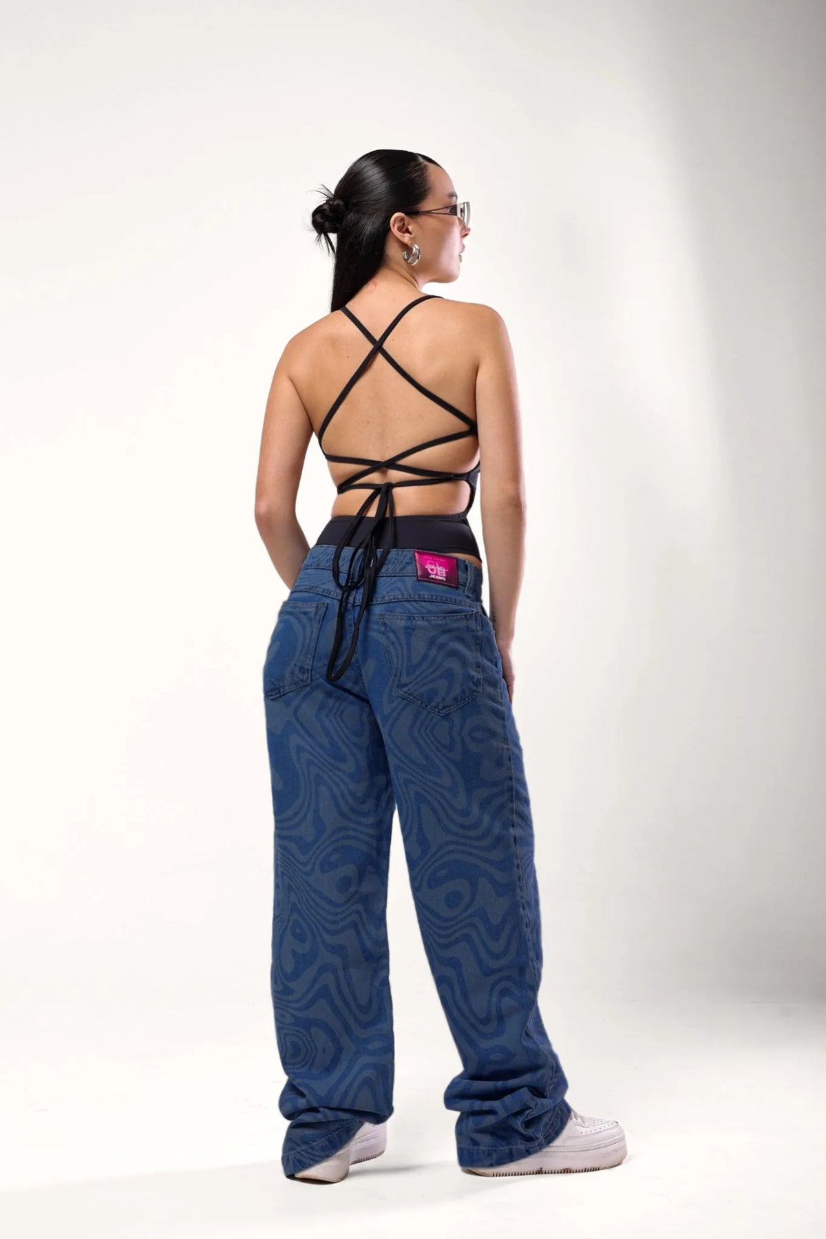 Calca Jeans Wide Leg 3 Jeans Escuro