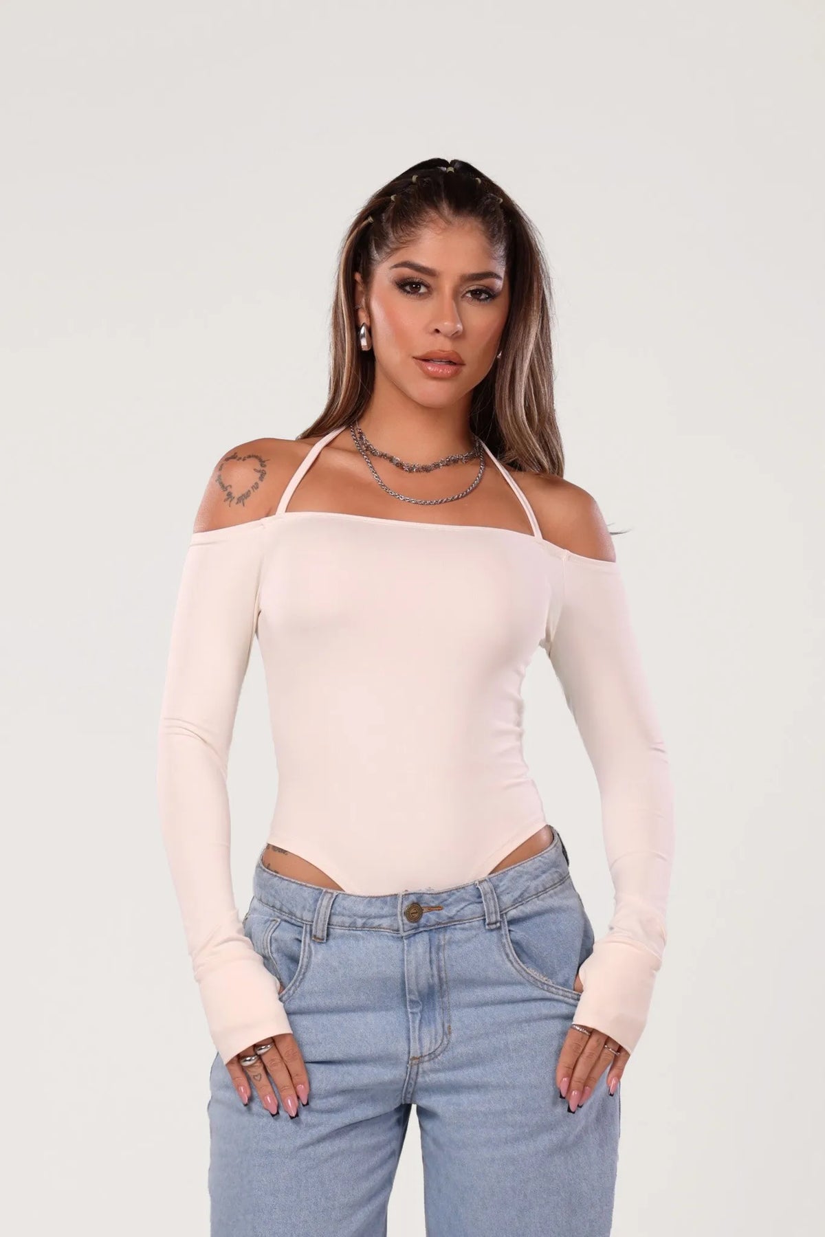 Body Kira Poliamida Off White