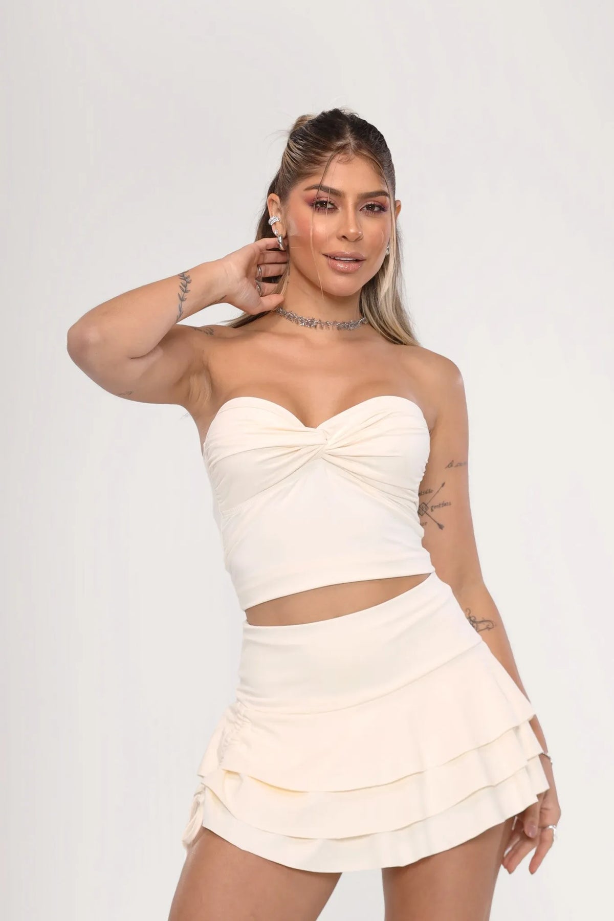 Top Stacy Poliamida Off White