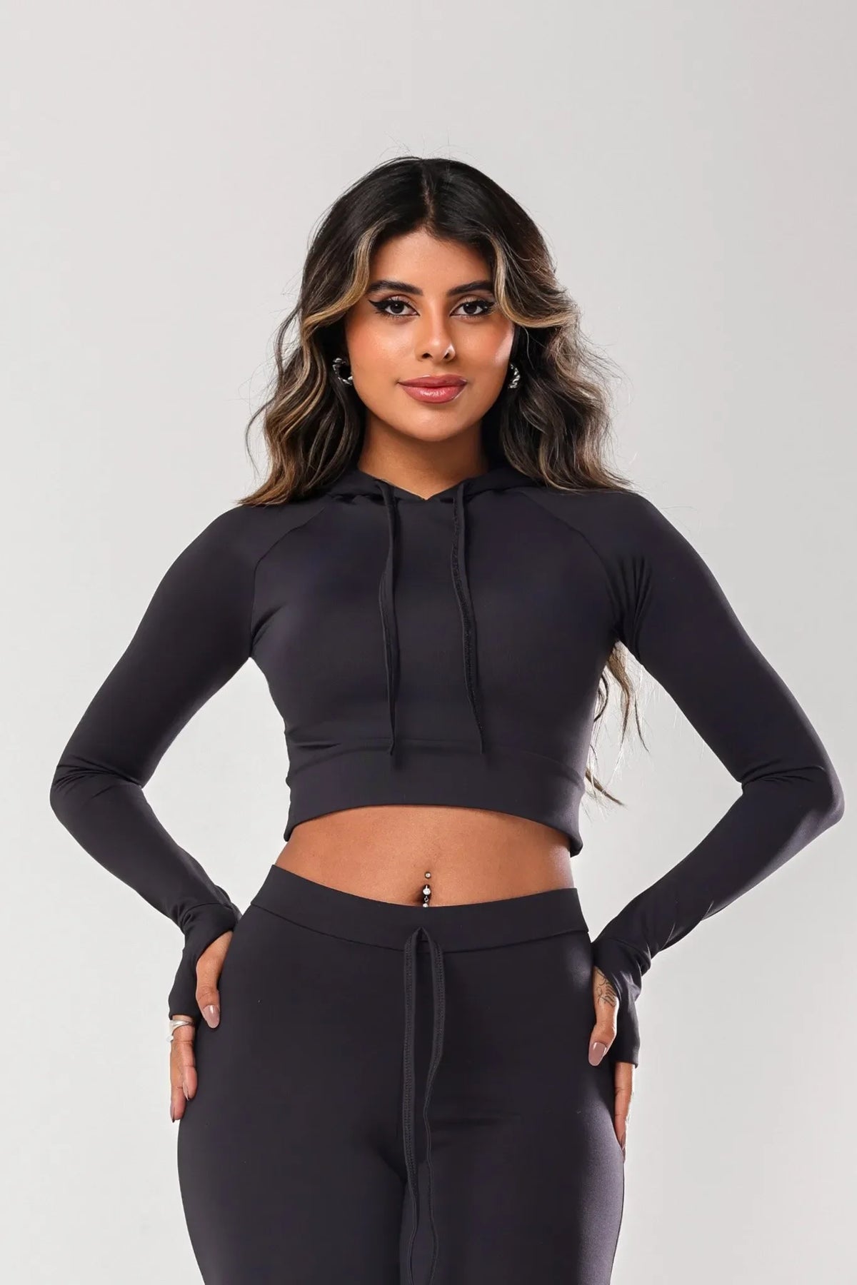 Blusa Kalid Poliamida Preto