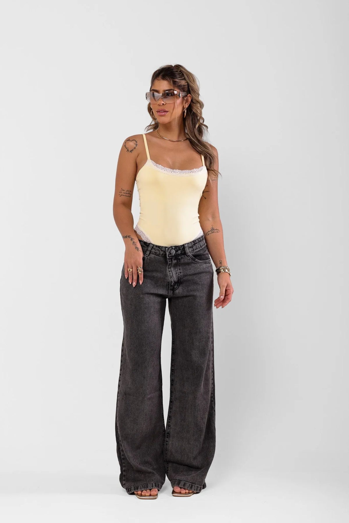 Calca Jeans Lary Preto