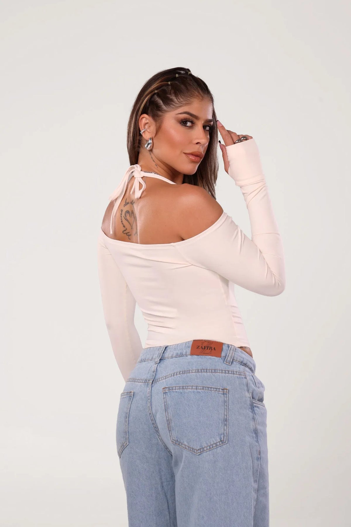 Body Kira Poliamida Off White