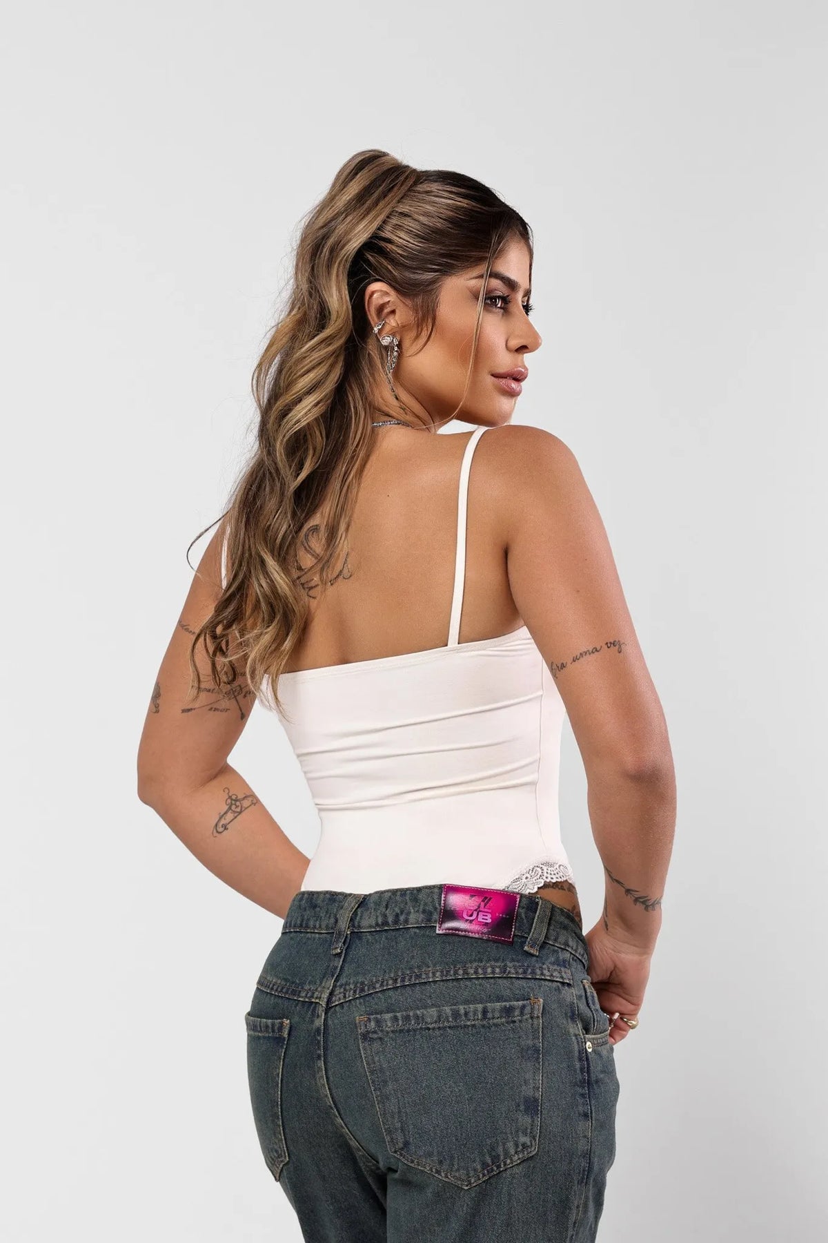 Body Nataly Poliamida Off White