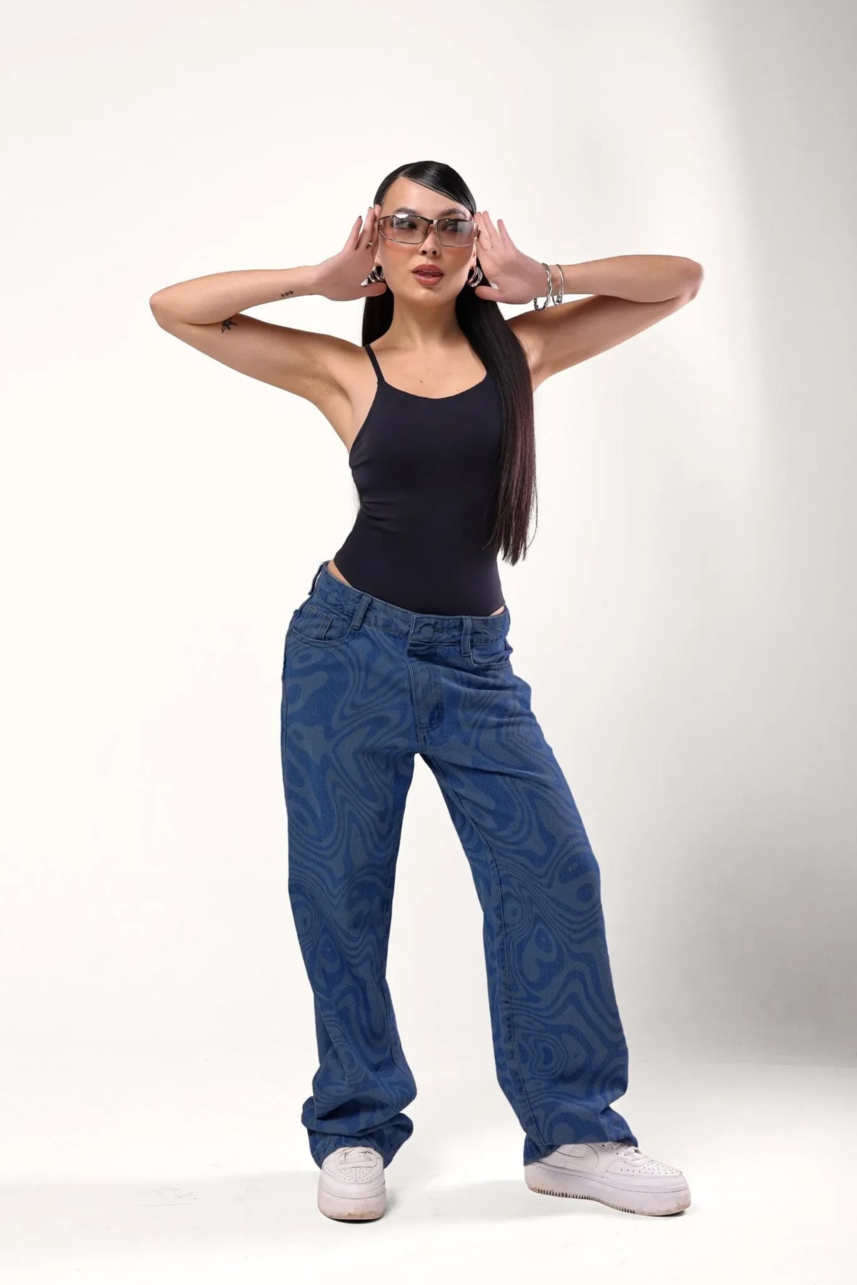 Calca Jeans Wide Leg 3 Jeans Escuro
