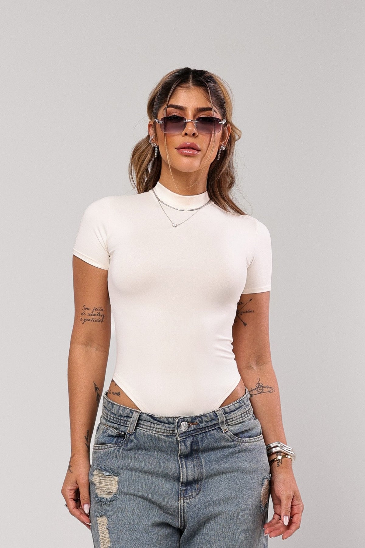 Body Ashley Poliamida Off White