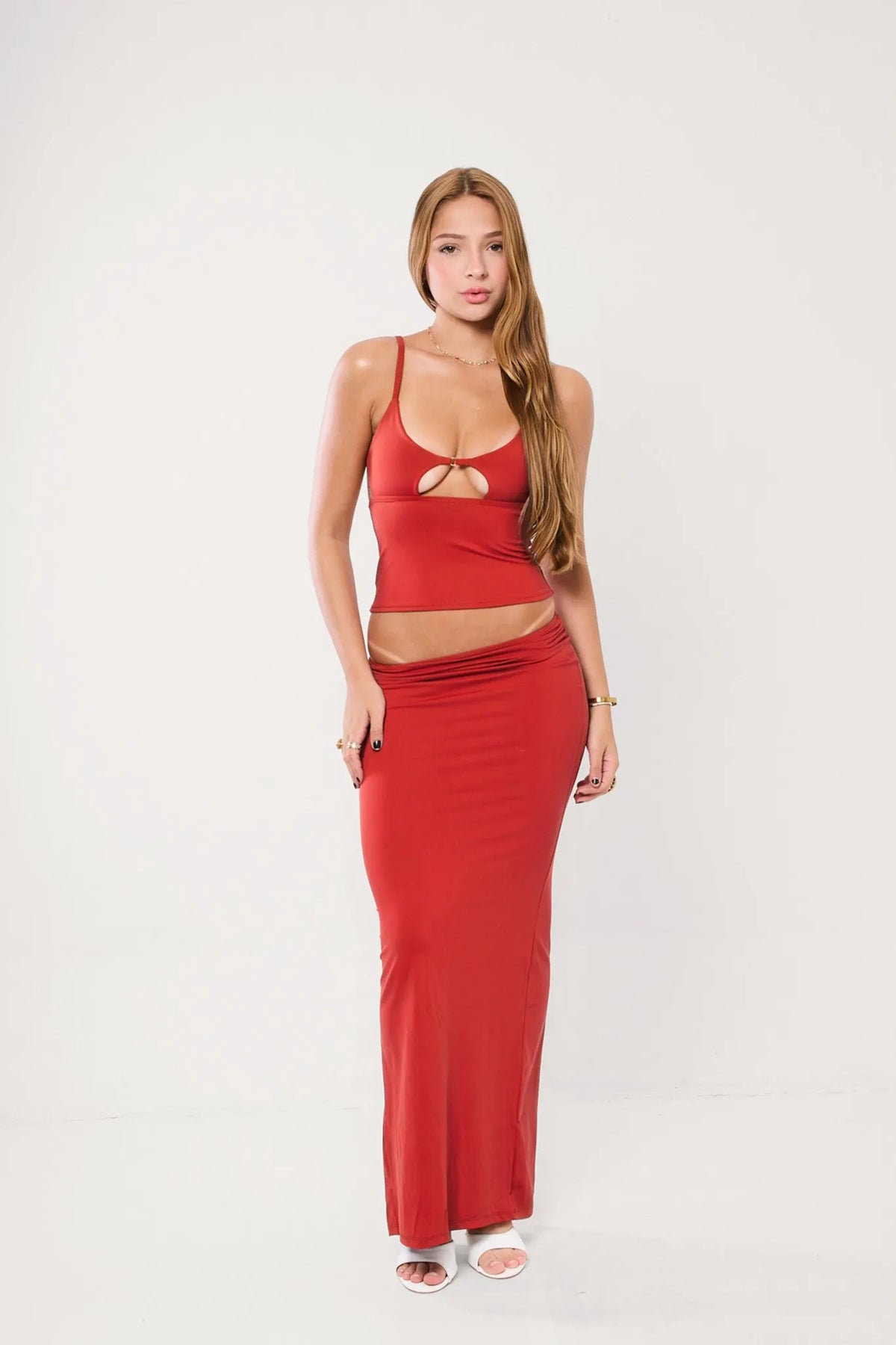 Blusa Loren Poliamida Vermelho