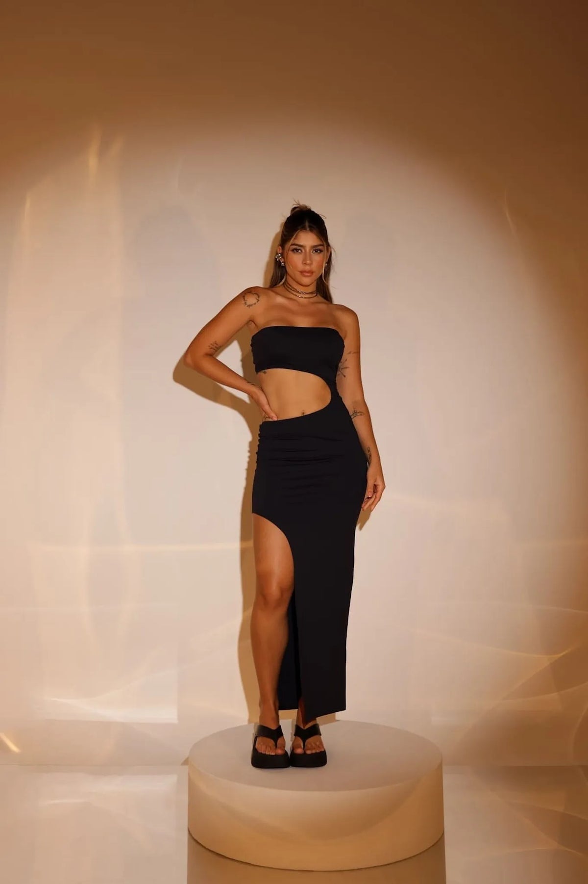 Vestido Areta Poliamida Preto