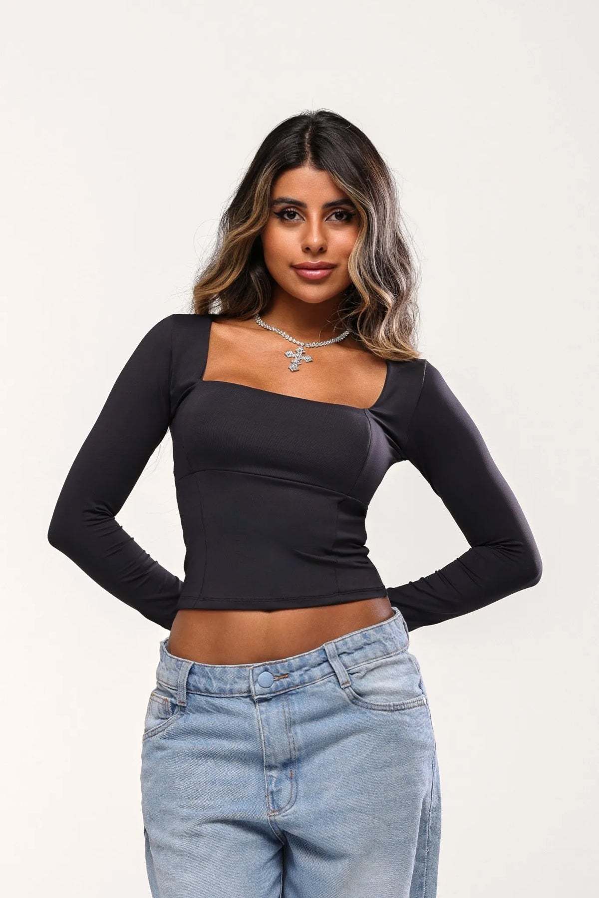 Blusa Kia Poliamida Preto