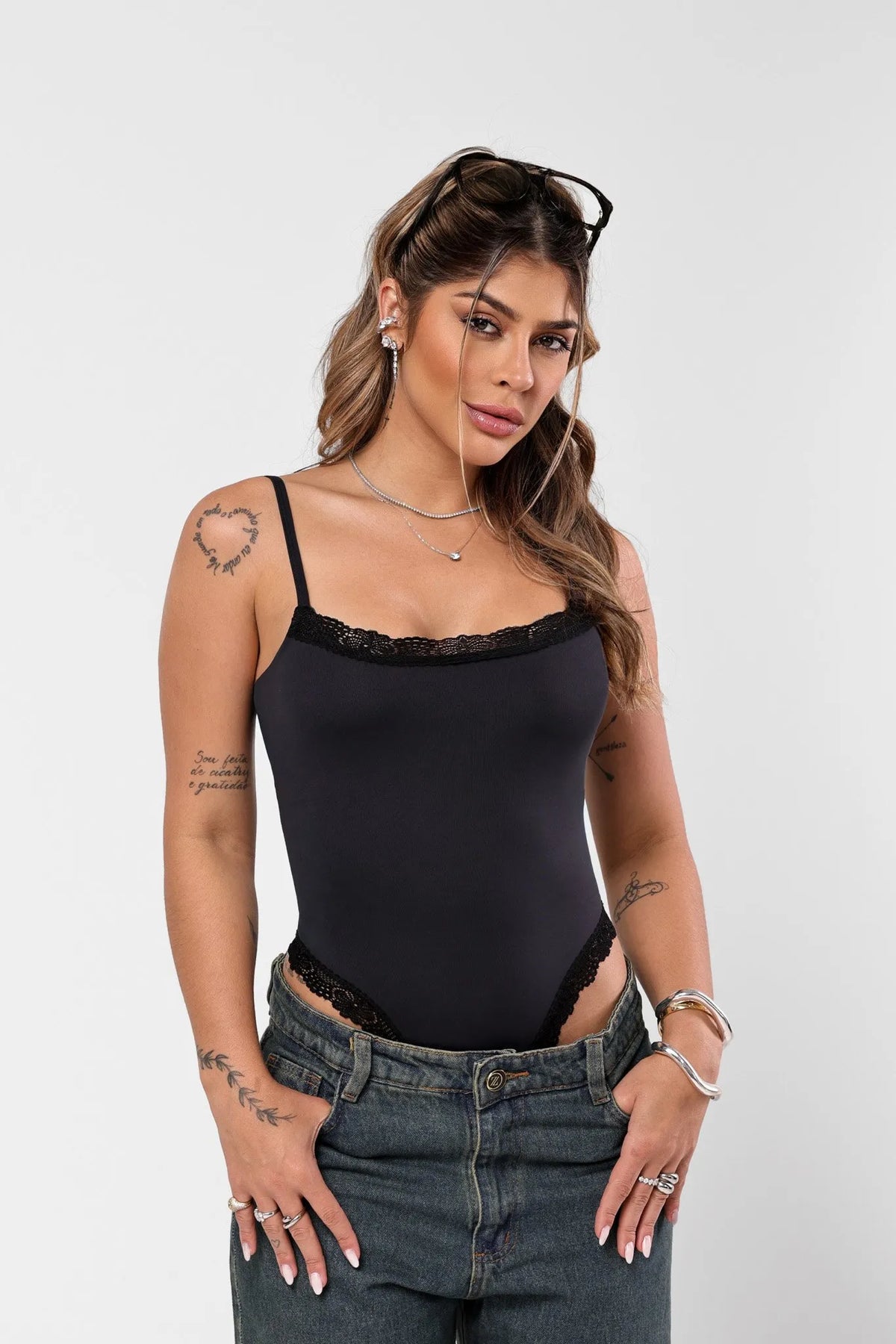 Body Nataly Poliamida Preto