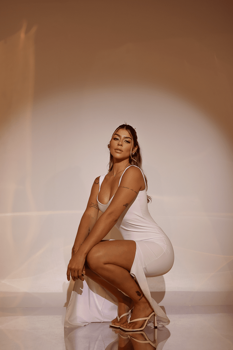 Vestido Longo Cameron Poliamida Branco