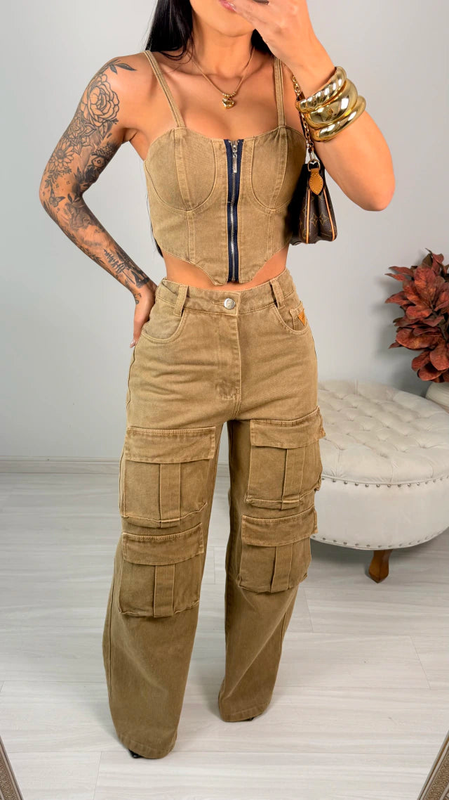 Conjunto Jeans Cargo